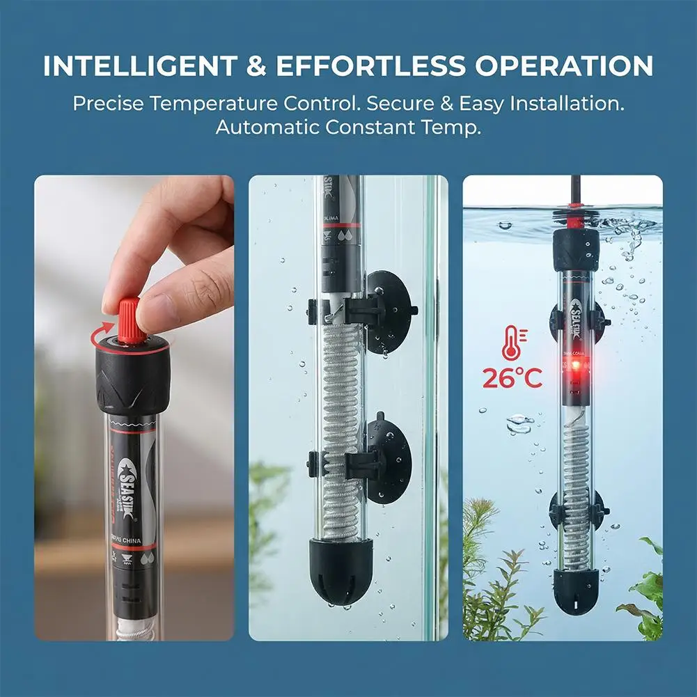 Aquarium Fish Cold Water - Adjustable Aquarium Heater 25W-300W Auto Constant
