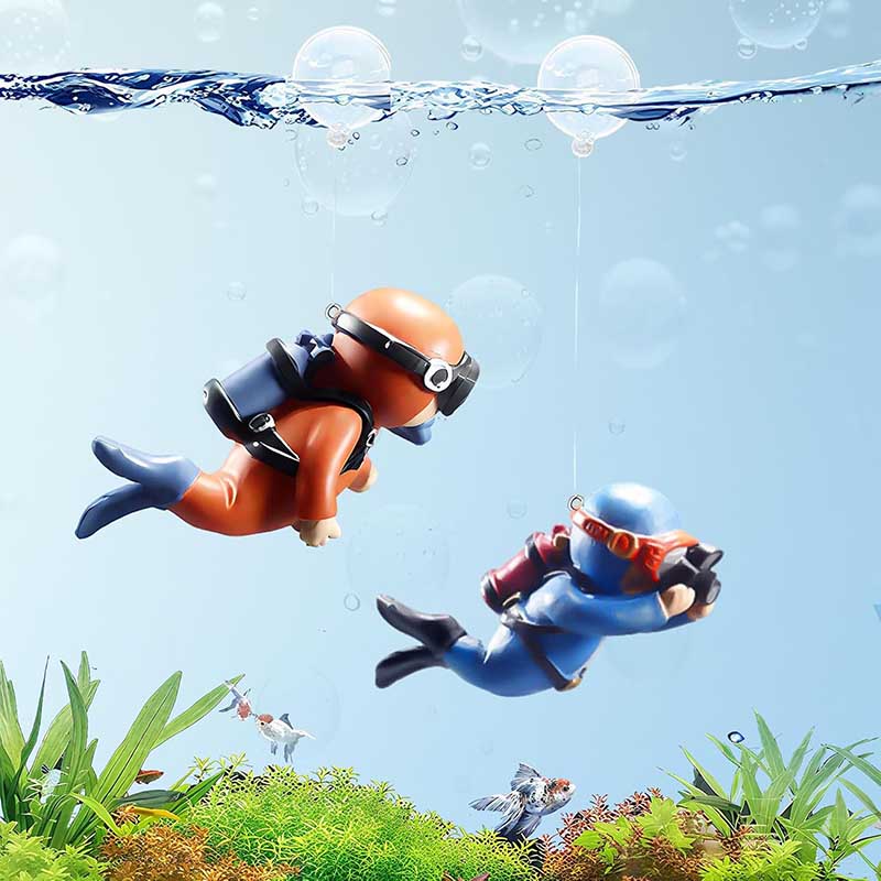 Aquarium Fish Ball - Lovely Diver Fish Tank Ornaments Landscape