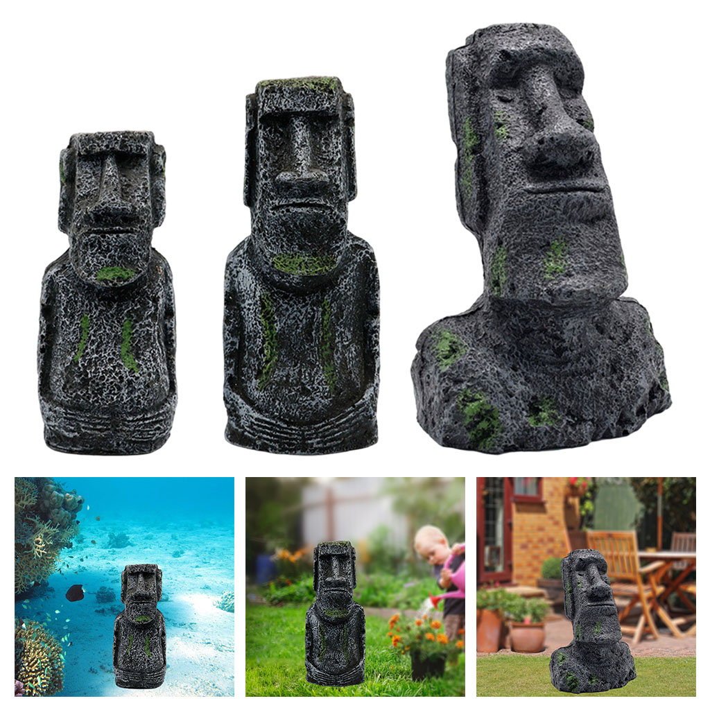 Aquarium Moai Statues Easter I - Aquarium Fish Land review and price