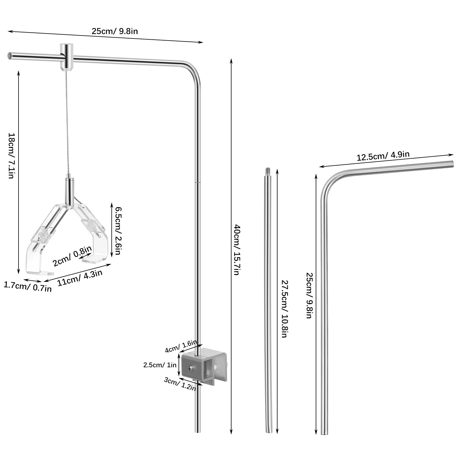 2Pcs Aquarium Lamp Holder Supp - Aquarium Fish Elevator review and price