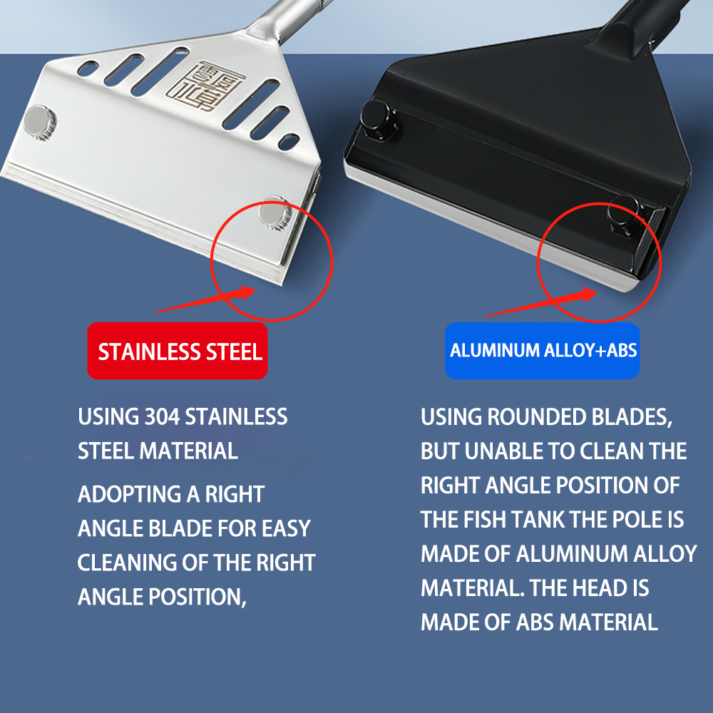 Aquarium Stainless Steel Fish  - Algae Scraper Blade review and price