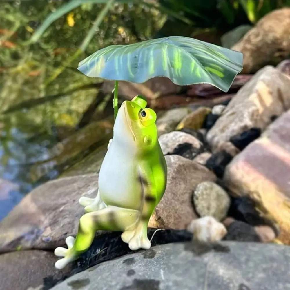 Cartoon Resin Frog Figurine Cr - Aquarium Fish Land review and price