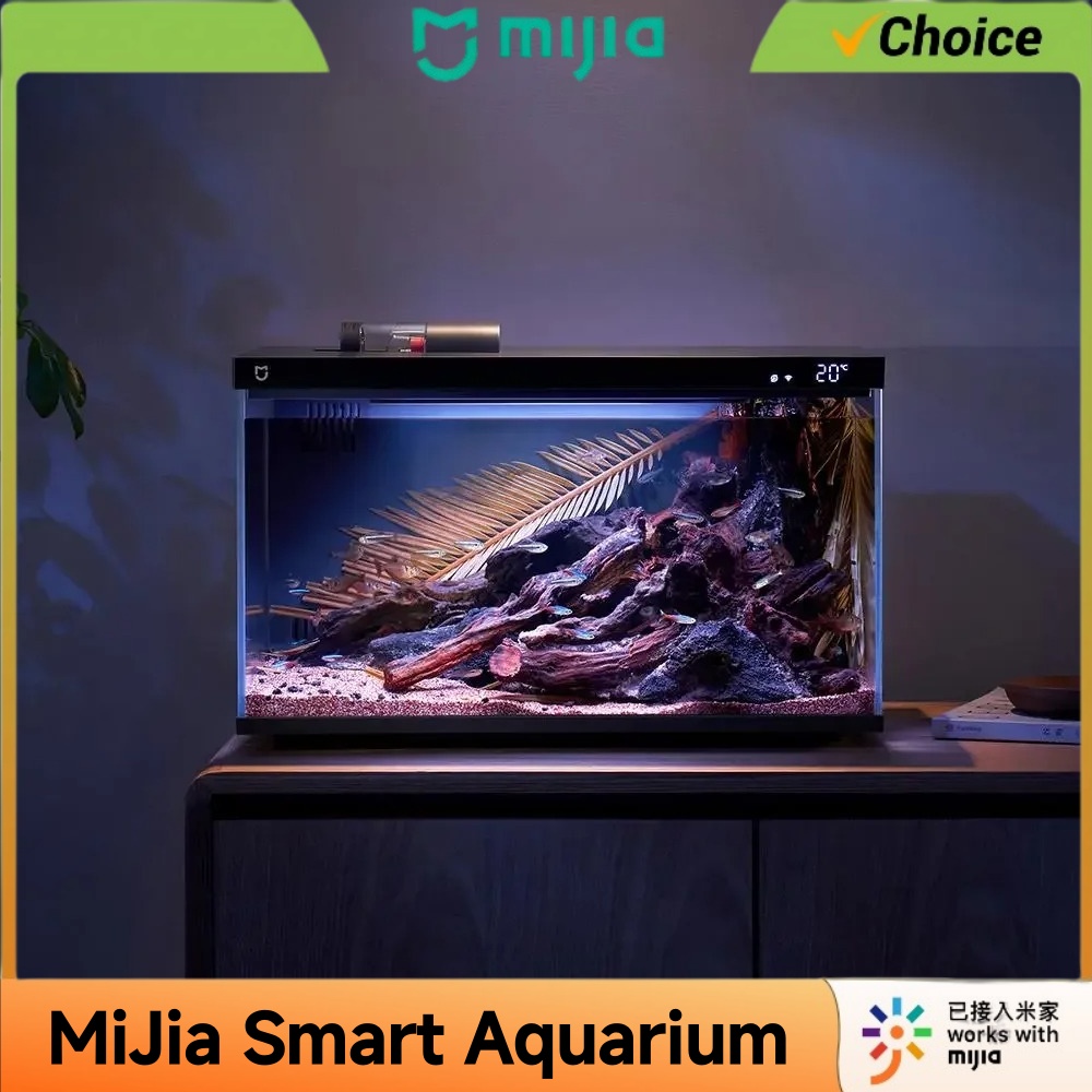 Original Mijia MYG100 Smart Aq - Xiaomi Aquarium Fish Tank review and price