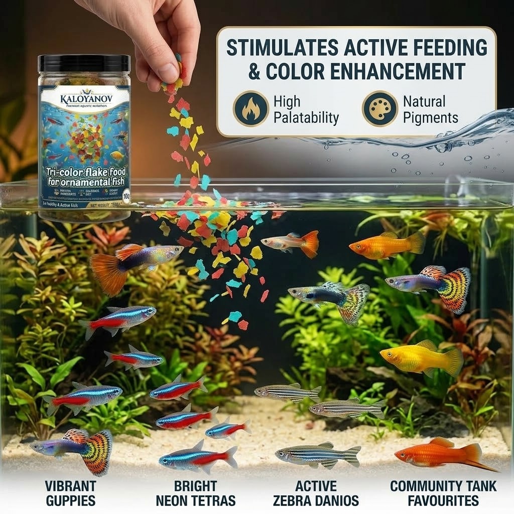 Premium 3-Color Flakes Fish Fo - Tetra Food Tropical Flakes review and price