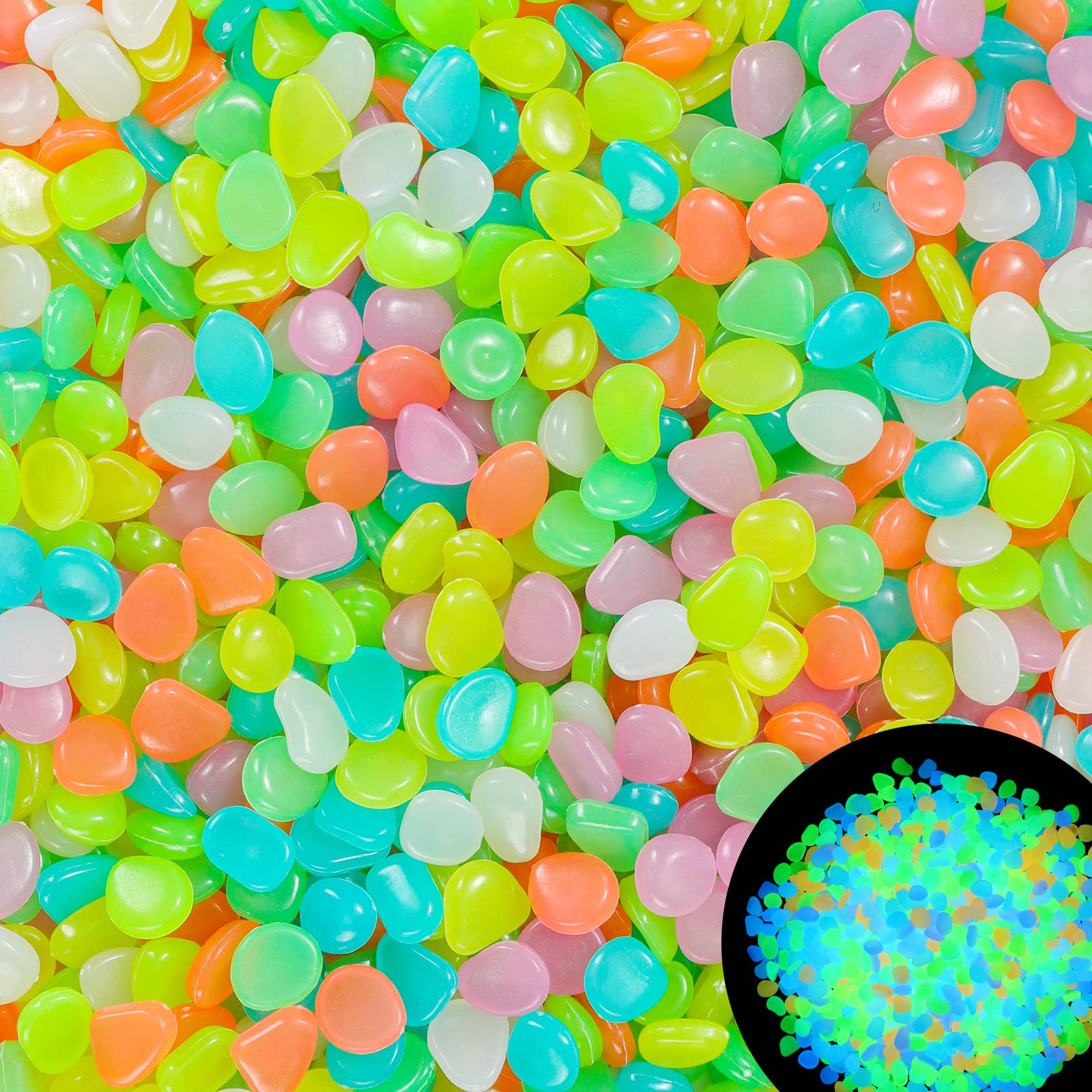 100Pcs Glow in the Dark Garden - Aquarium Fish Land review and price