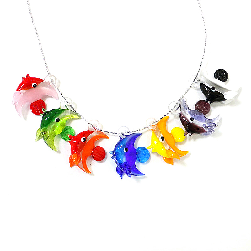 2pcs Mini Fish Glass Pendant C - Aquarium Fish And Supplies review and price