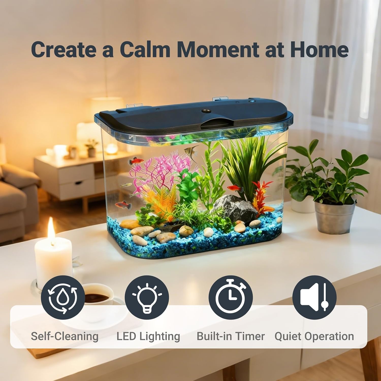 5-Gallon Aquarium Kit with LED - Aquarium Fish Variety review and price