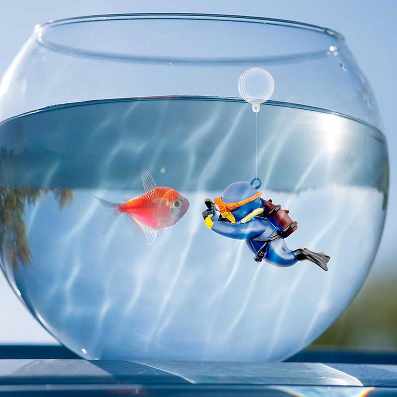 Lovely Diver Fish Tank Ornamen - Aquarium Fish Ball review and price