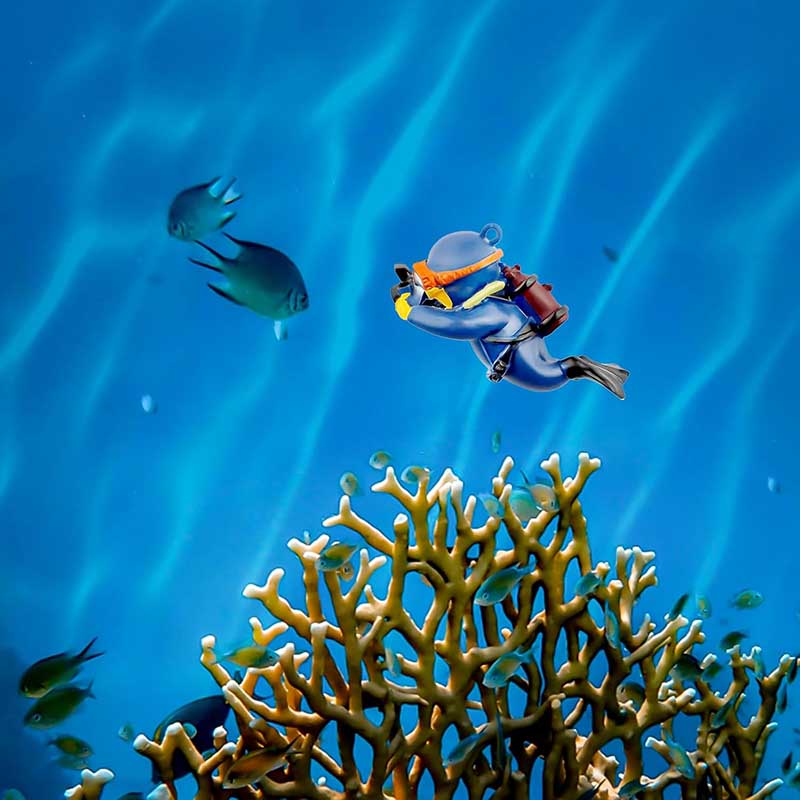 Lovely Diver Fish Tank Ornamen - Aquarium Fish Ball review and price