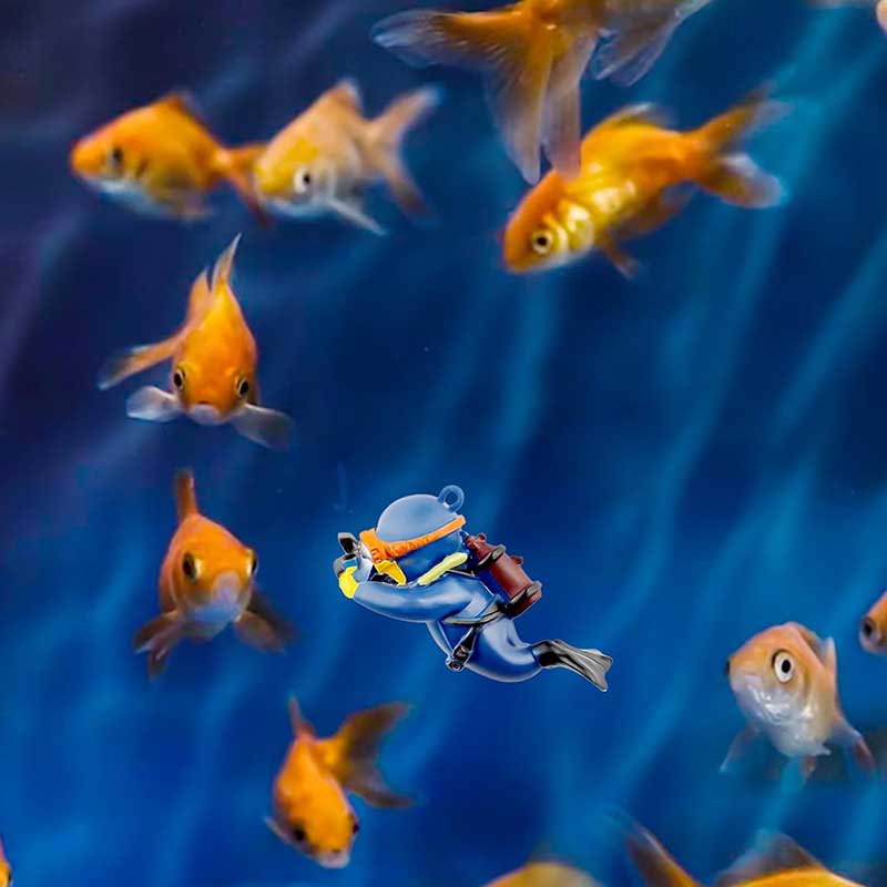 Lovely Diver Fish Tank Ornamen - Aquarium Fish Ball review and price