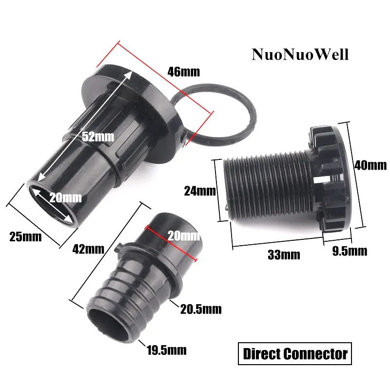 1 piece 20 mm black PVC aquari - Fish Co Aquarium review and price